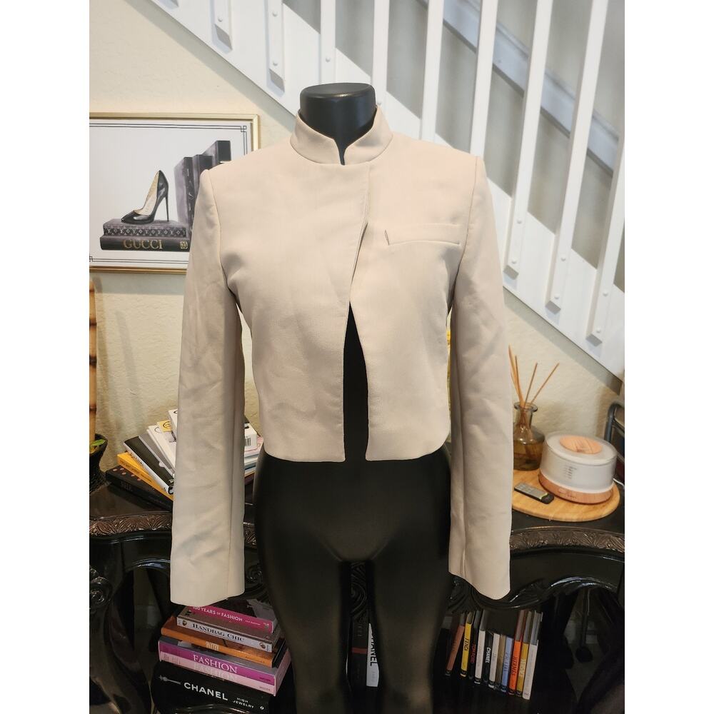 Zara Cropped Tailored Blazer size S - Picture 2 of 5